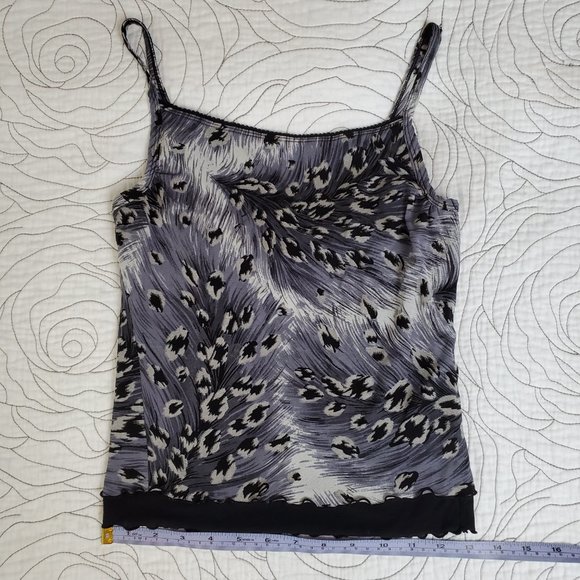 [S] Guess Animal Print Gray Tank Top - Picture 7 of 7